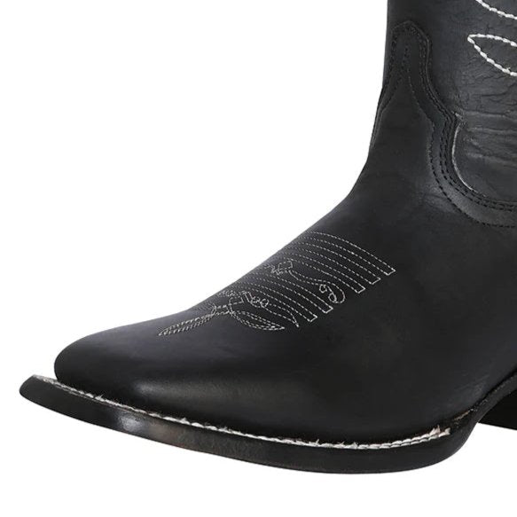 Classic Bovine Leather Rodeo Boots for Women 'El General' *NEGRO-42977* - BELLEZA'S - Classic Bovine Leather Rodeo Boots for Women 'El General' *NEGRO-42977* - Botas Para Damas - 42977 5