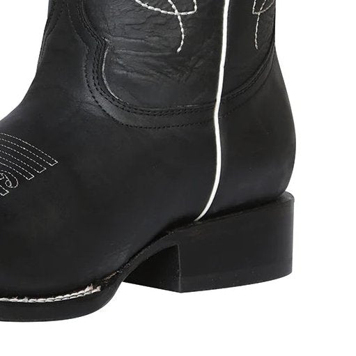 Classic Bovine Leather Rodeo Boots for Women 'El General' *NEGRO-42977* - BELLEZA'S - Classic Bovine Leather Rodeo Boots for Women 'El General' *NEGRO-42977* - Botas Para Damas - 42977 5