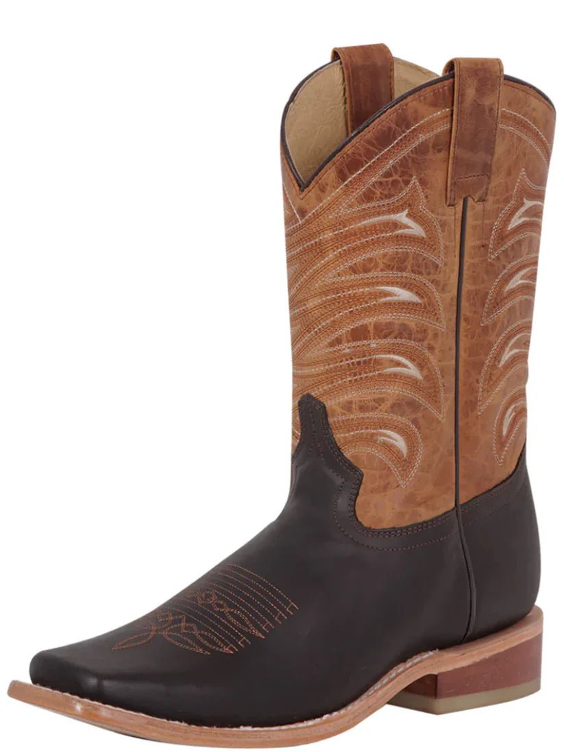 Classic Bovino Crazy Leather Rodeo Boots for Men 'El General' *CHOCO-42992* - BELLEZA'S - Classic Bovino Crazy Leather Rodeo Boots for Men 'El General' *CHOCO-42992* - Botas Para Hombres - 42992 6