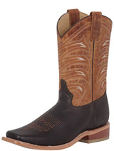 Classic Bovino Crazy Leather Rodeo Boots for Men 'El General' *CHOCO-42992* - BELLEZA'S - Classic Bovino Crazy Leather Rodeo Boots for Men 'El General' *CHOCO-42992* - Botas Para Hombres - 42992 6