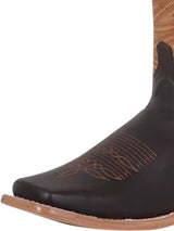 Classic Bovino Crazy Leather Rodeo Boots for Men 'El General' *CHOCO-42992* - BELLEZA'S - Classic Bovino Crazy Leather Rodeo Boots for Men 'El General' *CHOCO-42992* - Botas Para Hombres - 42992 6