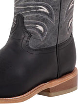 Classic Bovino Crazy Leather Rodeo Boots for Men 'El General' *NEGRO-42994* - BELLEZA'S - Classic Bovino Crazy Leather Rodeo Boots for Men 'El General' *NEGRO-42994* - Bota Para Hombre - 42994 6