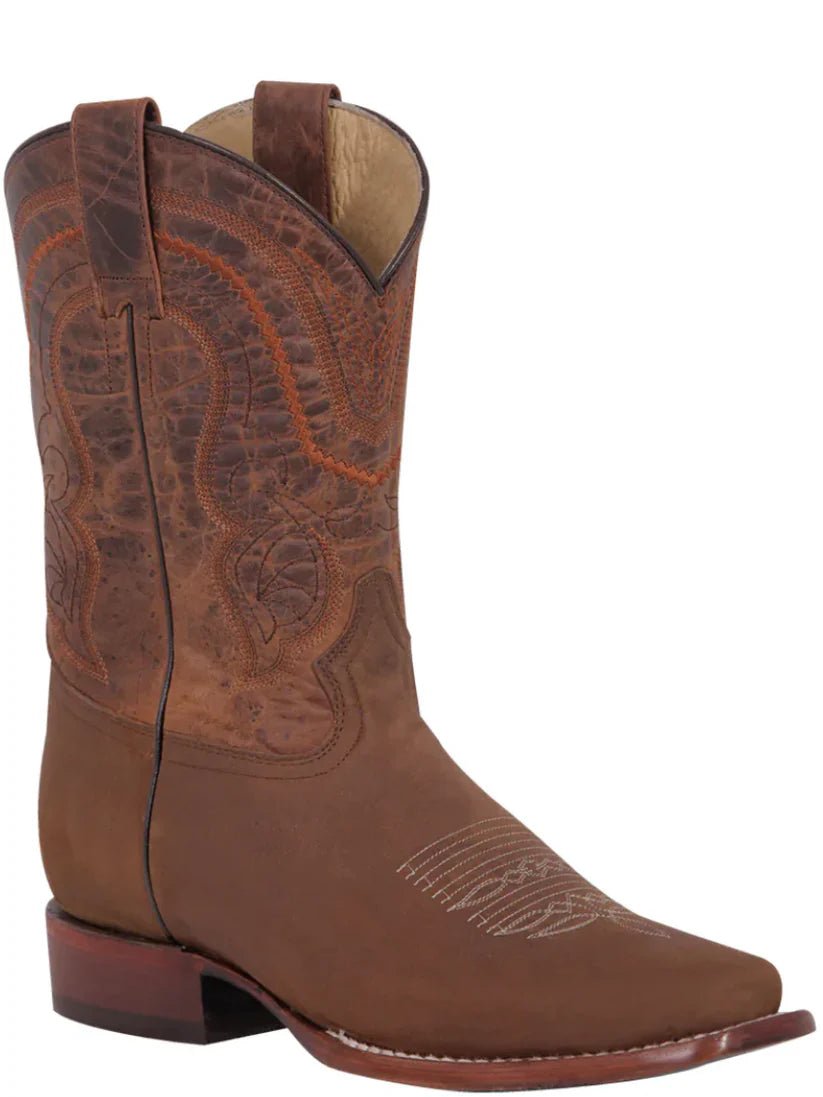 Classic Crazy Tan Leather Rodeo Boots for Men 'El General' *TAN-42997* - BELLEZA'S - Classic Crazy Tan Leather Rodeo Boots for Men 'El General' *TAN-42997* - Botas Para Hombres - 44997 6