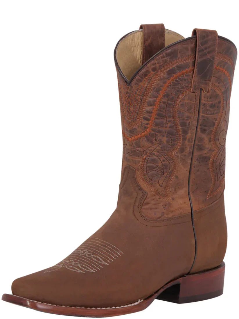 Classic Crazy Tan Leather Rodeo Boots for Men 'El General' *TAN-42997* - BELLEZA'S - Classic Crazy Tan Leather Rodeo Boots for Men 'El General' *TAN-42997* - Botas Para Hombres - 44997 6
