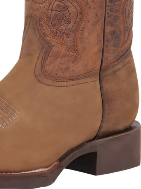 Classic Genuine Bovine Leather Rodeo Boots for Men 'El General' *TAN-43005* - BELLEZA'S - Classic Genuine Bovine Leather Rodeo Boots for Men 'El General' *TAN-43005* - Botas Para Hombres - 43005 6