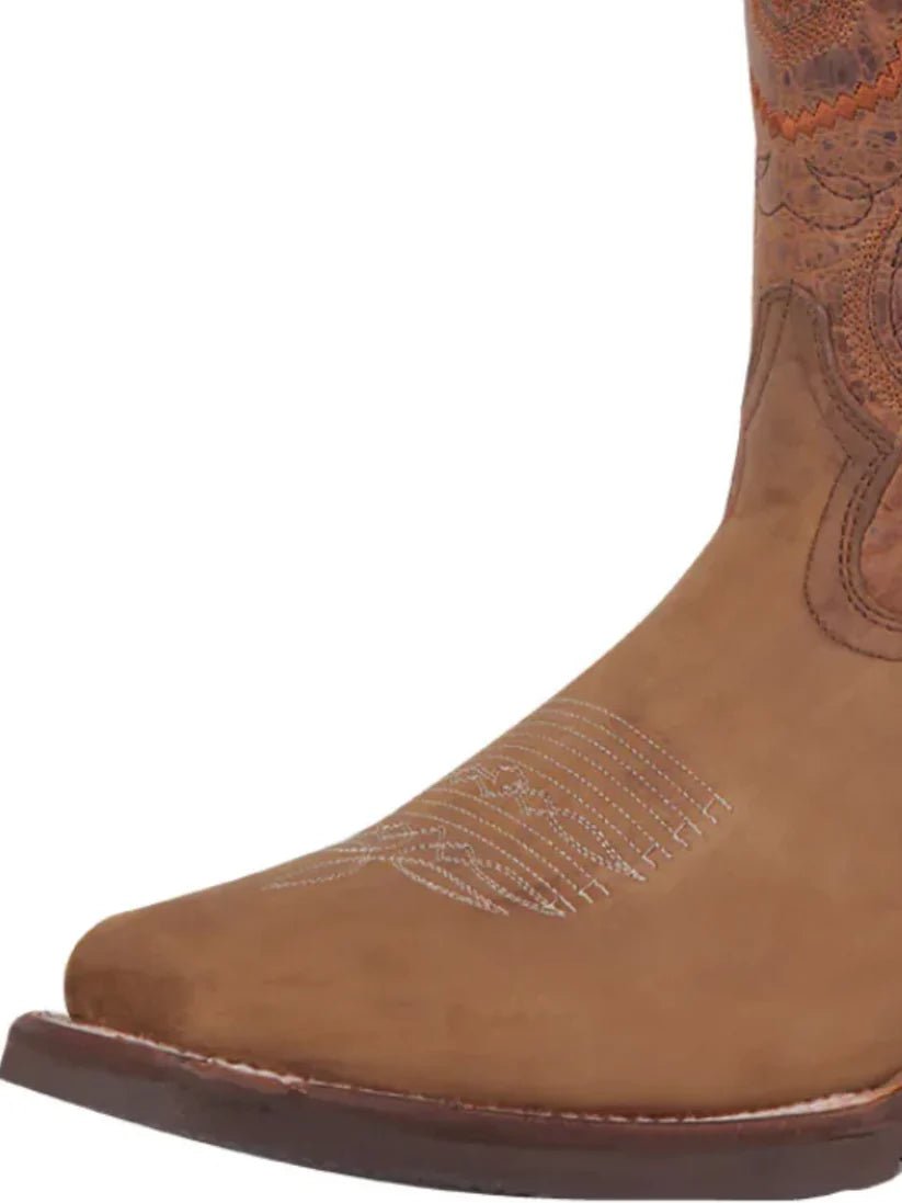 Classic Genuine Bovine Leather Rodeo Boots for Men 'El General' *TAN-43005* - BELLEZA'S - Classic Genuine Bovine Leather Rodeo Boots for Men 'El General' *TAN-43005* - Botas Para Hombres - 43005 6