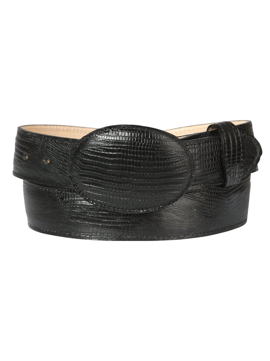 Cowboy Belt - El General - Imitation Lizard - Black 44670 - BELLEZA'S - Cowboy Belt - El General - Imitation Lizard - Black 44670 - CABALLERO - 04467001