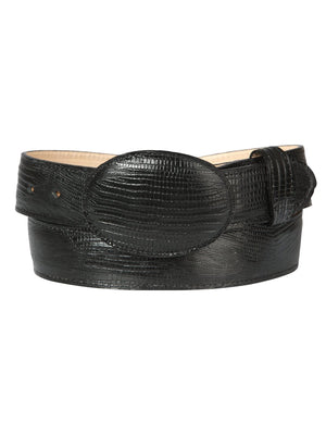 Cowboy Belt - El General - Imitation Lizard - Black 44670 - BELLEZA'S - Cowboy Belt - El General - Imitation Lizard - Black 44670 - CABALLERO - 04467001