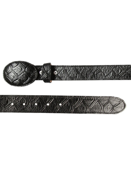 Cowboy Belt - El General - Imitation - Pirarucu - Black 44667 - BELLEZA'S - Cowboy Belt - El General - Imitation - Pirarucu - Black 44667 - CABALLERO - 04466701