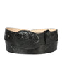 Cowboy Belt - El General - Imitation - Pirarucu - Black 44667 - BELLEZA'S - Cowboy Belt - El General - Imitation - Pirarucu - Black 44667 - CABALLERO - 04466701
