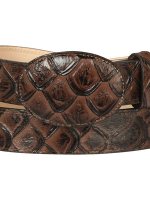 Cowboy Belt - El General - Imitation - Pirarucu - Brown 44668 - BELLEZA'S - Cowboy Belt - El General - Imitation - Pirarucu - Brown 44668 - CABALLERO - 04466801