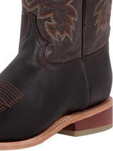 Crazy Bovine Leather Classic Rodeo Boots for Men'El General' *CHOCO-43010* - BELLEZA'S - Crazy Bovine Leather Classic Rodeo Boots for Men'El General' *CHOCO-43010* - Botas Para Hombres - 43010 6