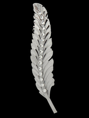 Decorative Feather with Stone Detail 45203 - BELLEZA'S - Decorative Feather with Stone Detail 45203 - N/A - 04520301