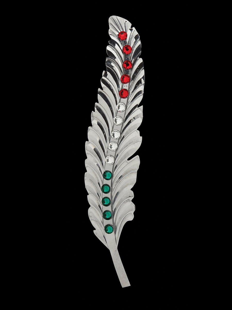 Decorative Feather with Stone Detail 45203 - BELLEZA'S - Decorative Feather with Stone Detail 45203 - N/A - 04520301