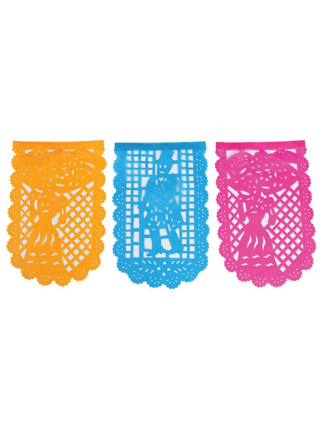 Decorative Papel Picado Day of the Dead Multicolor 601845 - BELLEZA'S - Decorative Papel Picado Day of the Dead Multicolor 601845 - UNISEX - 60184501