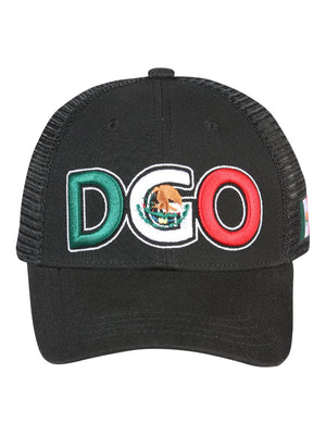 Durango Black Embroidered Polyester Snap Back Cap 'El General' 44788 - BELLEZA'S - Durango Black Embroidered Polyester Snap Back Cap 'El General' 44788 - Caps - 04478801