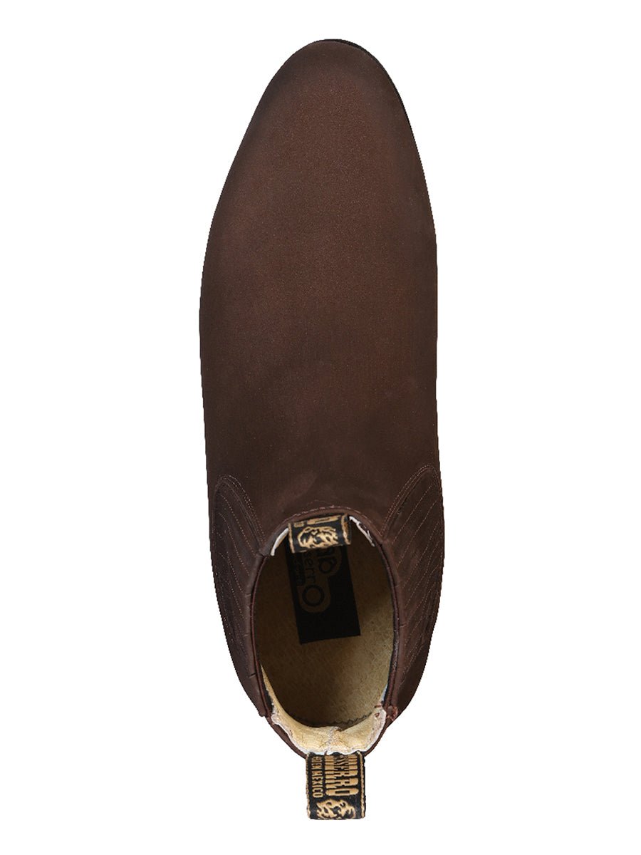 El Besserro Charro Boot - Dark Brown Nobuck 206 - BELLEZA'S - El Besserro Charro Boot - Dark Brown Nobuck 206 - CABALLERO - 00020601