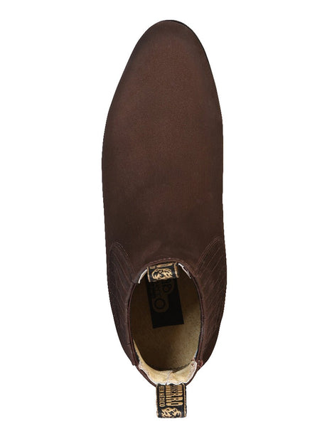 El Besserro Charro Boot - Dark Brown Nobuck 206 - BELLEZA'S - El Besserro Charro Boot - Dark Brown Nobuck 206 - CABALLERO - 00020601