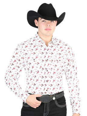 El General Beige Western Shirt 44316 - BELLEZA'S - El General Beige Western Shirt 44316 - CABALLERO - 04431601