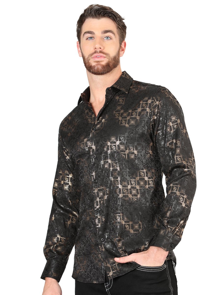 El General Black Casual Long - Sleeve Shirt 44574 - BELLEZA'S - El General Black Casual Long - Sleeve Shirt 44574 - Men's Shirt - 04457401
