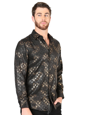 El General Black Casual Long - Sleeve Shirt 44574 - BELLEZA'S - El General Black Casual Long - Sleeve Shirt 44574 - Men's Shirt - 04457401