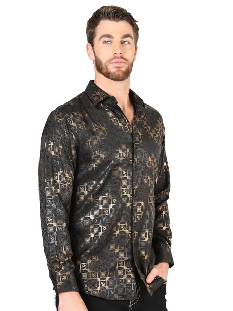El General Black Casual Long - Sleeve Shirt 44574 - BELLEZA'S - El General Black Casual Long - Sleeve Shirt 44574 - Men's Shirt - 04457401