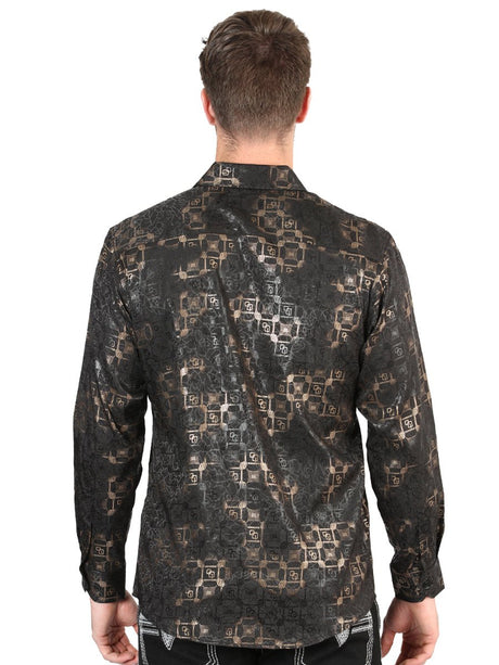 El General Black Casual Long - Sleeve Shirt 44574 - BELLEZA'S - El General Black Casual Long - Sleeve Shirt 44574 - Men's Shirt - 04457401