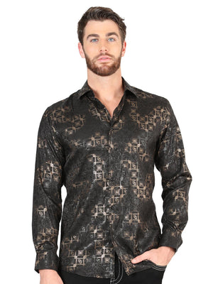 El General Black Casual Long - Sleeve Shirt 44574 - BELLEZA'S - El General Black Casual Long - Sleeve Shirt 44574 - Men's Shirt - 04457401