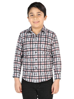 El General Black/White Casual Long - Sleeve Shirt 44737 - BELLEZA'S - El General Black/White Casual Long - Sleeve Shirt 44737 - NIÑO - 04473701