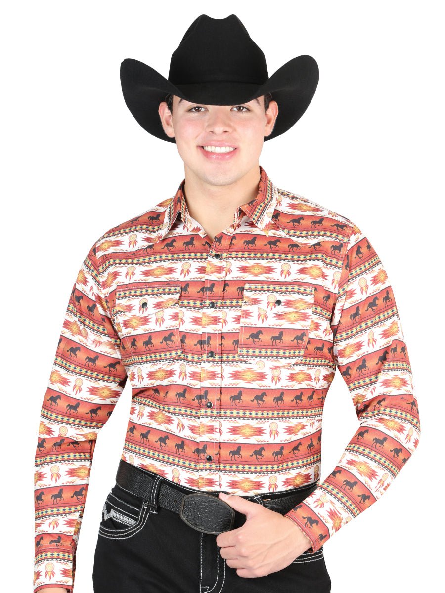El General Brick Western Shirt 44315 - BELLEZA'S - El General Brick Western Shirt 44315 - CABALLERO - 04431501