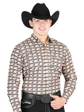 El General Brick Western Shirt 44329 - BELLEZA'S - El General Brick Western Shirt 44329 - CABALLERO - 04432901