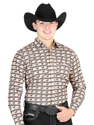 El General Brick Western Shirt 44329 - BELLEZA'S - El General Brick Western Shirt 44329 - CABALLERO - 04432901