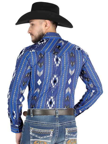 El General - Casual Long Sleeve Shirt - Azul 44474 - BELLEZA'S - El General - Casual Long Sleeve Shirt - Azul 44474 - Men's Shirt - 04447401