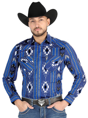 El General - Casual Long Sleeve Shirt - Azul 44474 - BELLEZA'S - El General - Casual Long Sleeve Shirt - Azul 44474 - Men's Shirt - 04447401