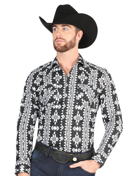 El General - Casual Long Sleeve Shirt - Black 44399 - BELLEZA'S - El General - Casual Long Sleeve Shirt - Black 44399 - CABALLERO - 04439901