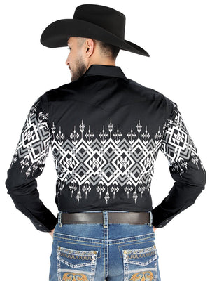 El General - Casual Long Sleeve Shirt - Black 44451 - BELLEZA'S - El General - Casual Long Sleeve Shirt - Black 44451 - CABALLERO - 04445101