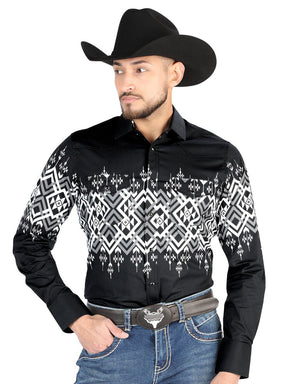 El General - Casual Long Sleeve Shirt - Black 44451 - BELLEZA'S - El General - Casual Long Sleeve Shirt - Black 44451 - CABALLERO - 04445101