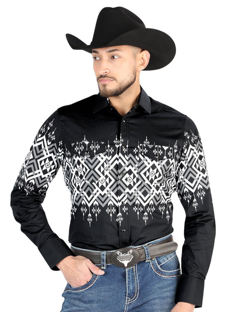 El General - Casual Long Sleeve Shirt - Black 44451 - BELLEZA'S - El General - Casual Long Sleeve Shirt - Black 44451 - CABALLERO - 04445101