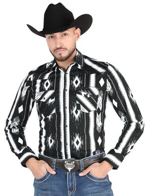 El General - Casual Long Sleeve Shirt - Black 44475 - BELLEZA'S - El General - Casual Long Sleeve Shirt - Black 44475 - Men's Shirt - 04447501