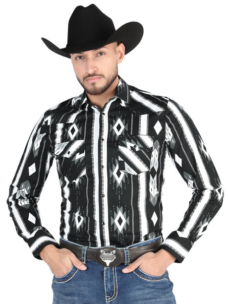 El General - Casual Long Sleeve Shirt - Black 44475 - BELLEZA'S - El General - Casual Long Sleeve Shirt - Black 44475 - Men's Shirt - 04447501