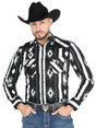 El General - Casual Long Sleeve Shirt - Black 44475 - BELLEZA'S - El General - Casual Long Sleeve Shirt - Black 44475 - Men's Shirt - 04447501