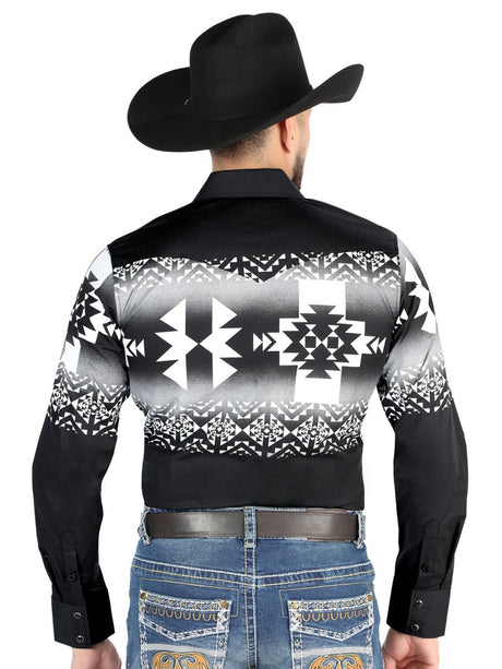 El General - Casual Long Sleeve Shirt - Black 44485 - BELLEZA'S - El General - Casual Long Sleeve Shirt - Black 44485 - Men's Shirt - 04448501