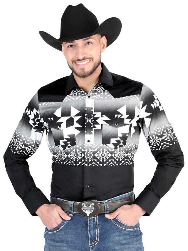 El General - Casual Long Sleeve Shirt - Black 44485 - BELLEZA'S - El General - Casual Long Sleeve Shirt - Black 44485 - Men's Shirt - 04448501