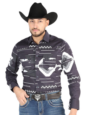 El General - Casual Long Sleeve Shirt - Black 44500 - BELLEZA'S - El General - Casual Long Sleeve Shirt - Black 44500 - Men's Shirt - 04450001