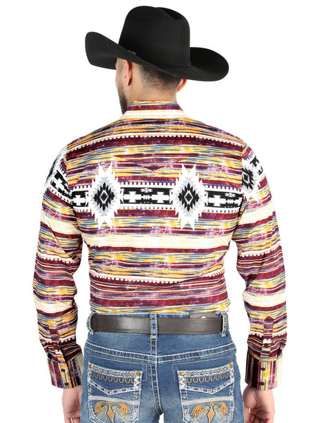 El General - Casual Long Sleeve Shirt - Brown 44487 - BELLEZA'S - El General - Casual Long Sleeve Shirt - Brown 44487 - Men's Shirt - 04448701