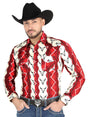 El General - Casual Long Sleeve Shirt - Burgundy 44490 - BELLEZA'S - El General - Casual Long Sleeve Shirt - Burgundy 44490 - Men's Shirt - 04449001