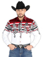 El General - Casual Long Sleeve Shirt - Burgundy 44497 - BELLEZA'S - El General - Casual Long Sleeve Shirt - Burgundy 44497 - Men's Shirt - 04449701