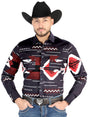 El General - Casual Long Sleeve Shirt - Burgundy 44498 - BELLEZA'S - El General - Casual Long Sleeve Shirt - Burgundy 44498 - Men's Shirt - 04449801