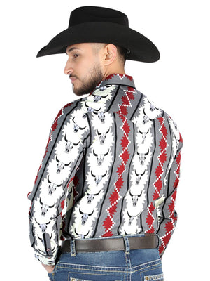 El General - Casual Long Sleeve Shirt - Ivory 44489 - BELLEZA'S - El General - Casual Long Sleeve Shirt - Ivory 44489 - Men's Shirt - 04448901