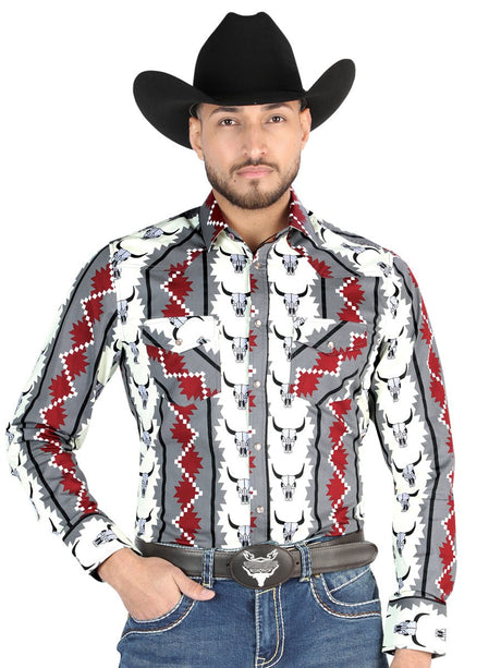 El General - Casual Long Sleeve Shirt - Ivory 44489 - BELLEZA'S - El General - Casual Long Sleeve Shirt - Ivory 44489 - Men's Shirt - 04448901